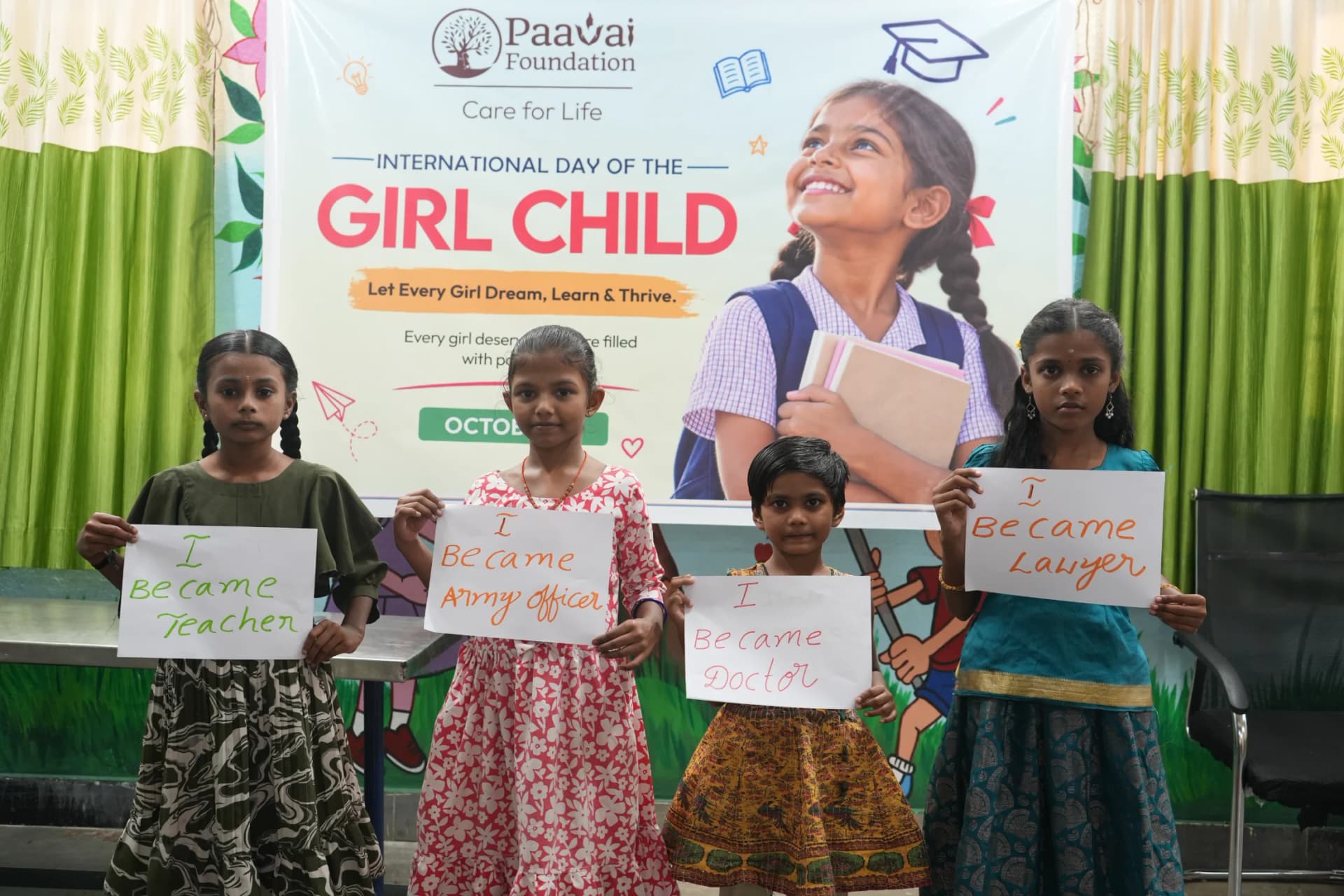 International Day of the Girl Child | Paavai Foundation – Tirupati